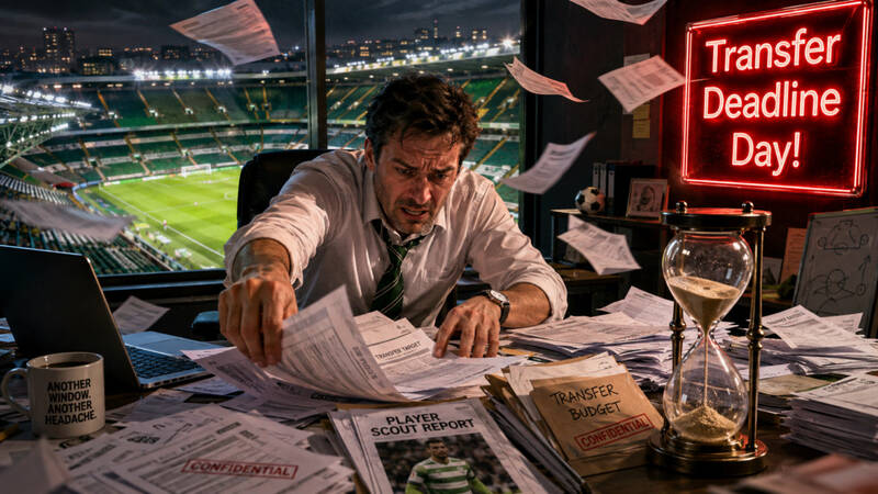 Finally, transfer urgency from Celtic after months and an avoidable disaster.