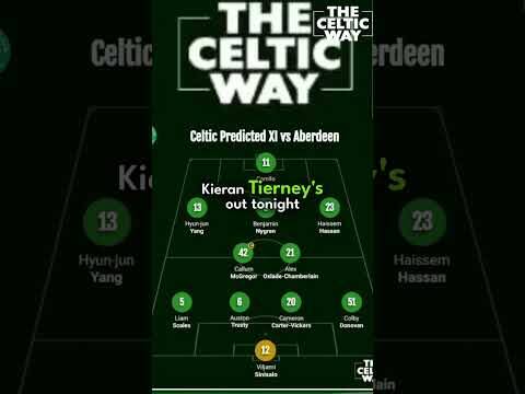 🍀 Do you agree with our predicted Celtic XI for tonight’s game vs Aberdeen?