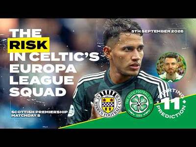 Europa League Omissions & Away Fans Banned! | St. Mirren v Celtic | Starting XI Prediction