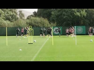 5 New Celtic Signings Training Ahead Of St Mirren Game, No Kasper Hogh Or Kieran Tierney