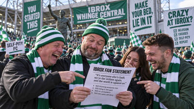 The Ibrox Fan Board’s whingeing at Celtic was hilariously deranged. The Ibrox Fan Board’s whingeing at Celtic was hilariously deranged.