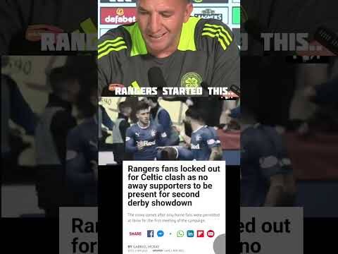 Sevco Started This in 2021! Edoaurd’s Goal in 2018 Broke Them #Glasgowderby