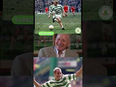JINKY JOHNSTONE & HENRIK LARSSON TWO LEGENDS WHO WORN THE NUMBER SEVEN HOOPS SHIRT! #celticfc