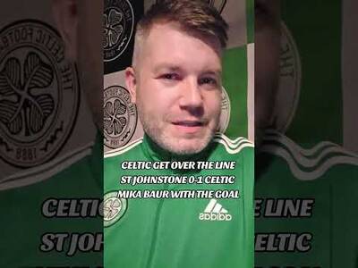 CELTIC GET OVER THE LINE IN PERTH! BAUR WITH THE GOAL! #CELTIC #mikabaur