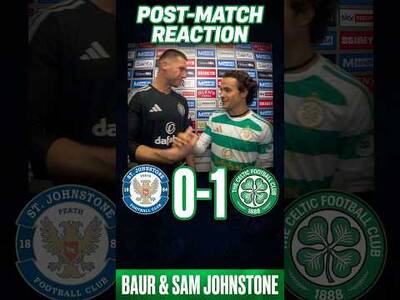 Johnstone & Baur post match reaction to hoops 1-0 win vs the saints