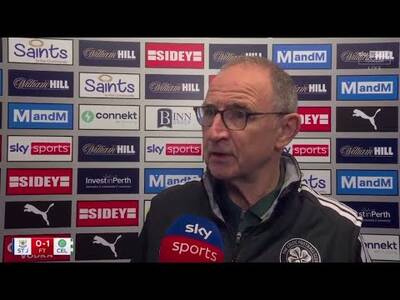 FRUSTRATED Martin O’Neill Post Match Reaction | St Johnstone 0-1 Celtic