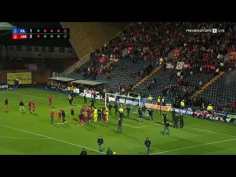 ABERDEEN FANS PITCH INVASION Highlights & Full Penalty Shoot Out | Kilmarnock 1-1 Aberdeen (1-3Pen)
