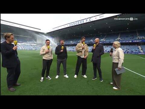 Pundits Get Soaked With Sprinkler 😂 + Lineups, Predictions & Preview Rangers vs Celtic At Ibrox