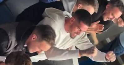 Watch as former Rangers hero seen celebrating wildly as Celtic put to sword