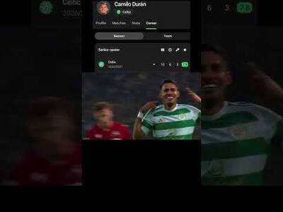DURAN SET TO MISS THE NEXT TWO GAMES? DUE TO INJURY?#Camiloduran #celticfc