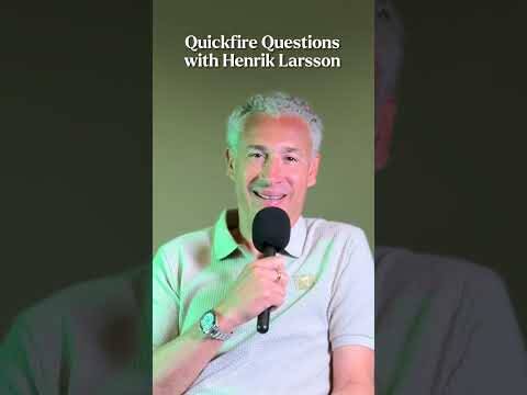 Henrik Larsson talks jerseys, his playing days and more in Quickfire Questions 🔥