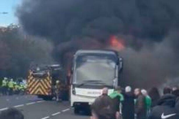 Celtic fans’ bus catches fire after O** F*** derby as coach firm suspects vandalism