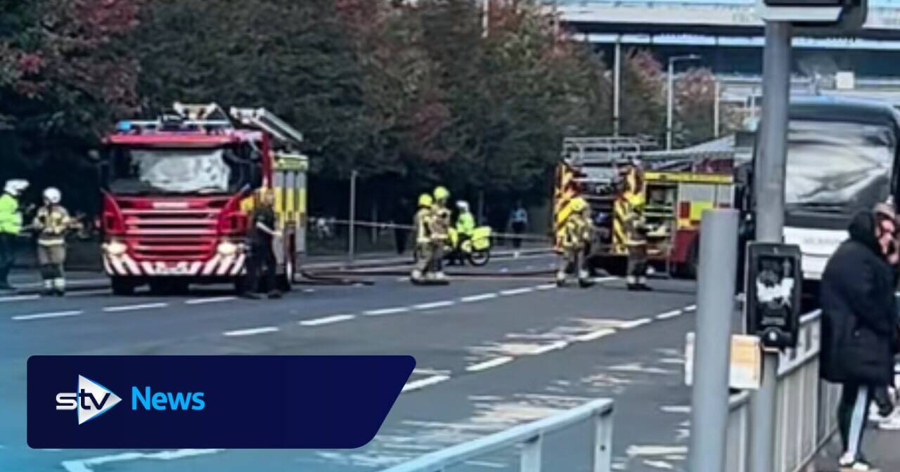 Supporters’ bus with passengers on board catches fire near Celtic Park