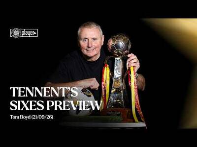 Tennent’s Sixes Preview | Tom Boyd (21/09/26)