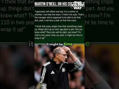 🍀 Martin O’Neill will ‘genuinely reflect’ on his position as Celtic manager second Rangers defeat