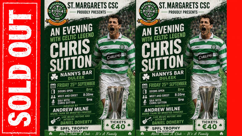 Chris Sutton Sold Out Show with St. Margaret’s CSC Running Order