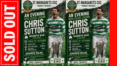 Chris Sutton Sold Out Show with St. Margaret’s CSC Running Order
