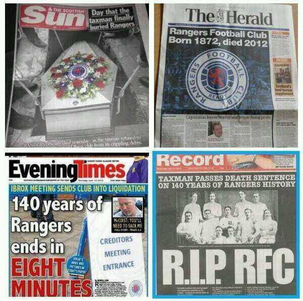 Deluded Ibrox fans jump on board the Manchester City comparison!