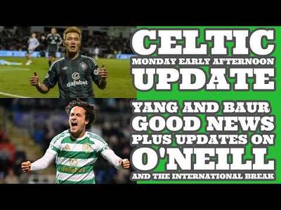 CELTIC Monday Afternoon Update: International Break News Plus Update on O’Neill As Manager