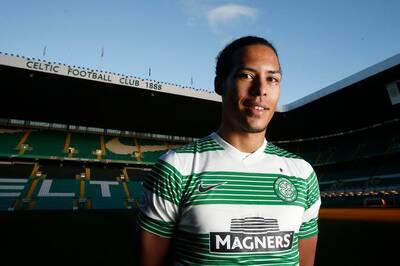 Virgil van Dijk has Celtic on his mind as superstar rolls back the years in rare throwback