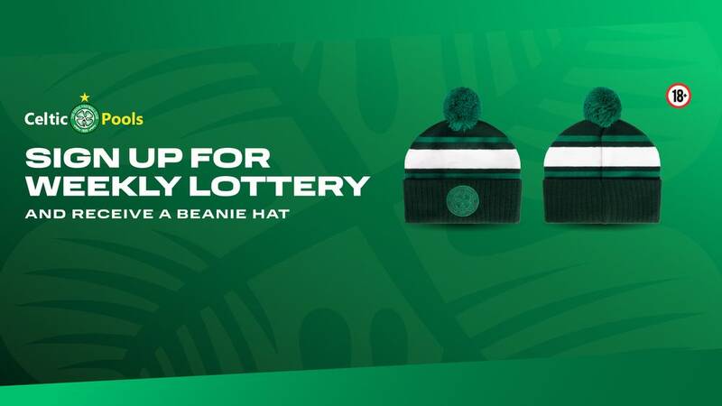 Join Celtic Pools Weekly Lottery and receive a free Celtic beanie hat