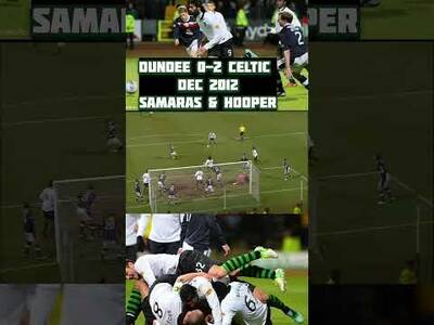 26Th December 2012 Dundee 0-2 Celtic, Samaras & Hooper with the Goals #Celtic