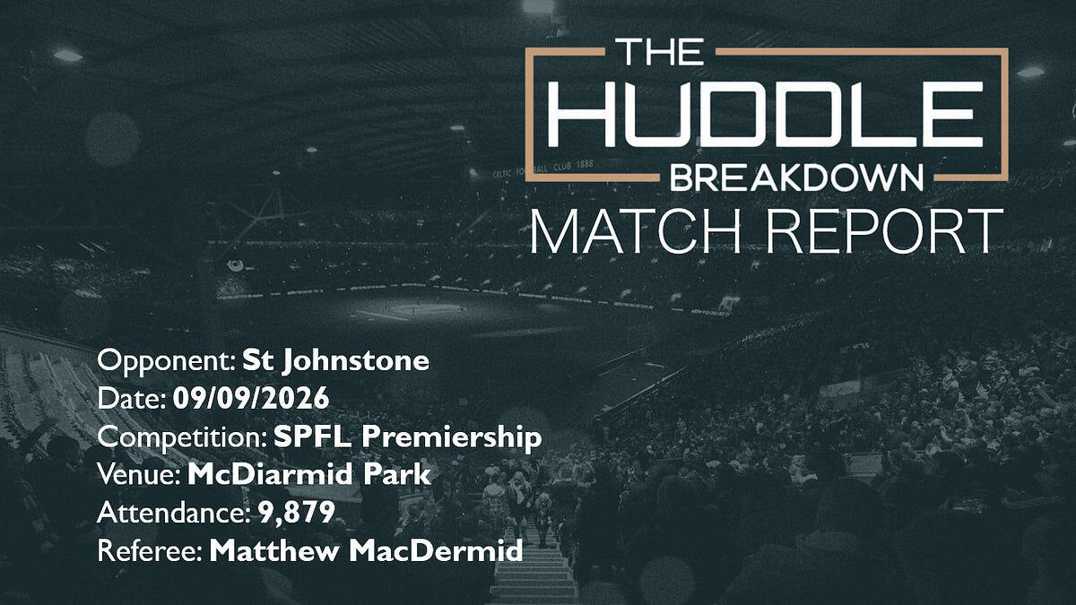 St Johnstone 0, Celtic 1 &ndash; SPFL &ndash; 9th September 2026