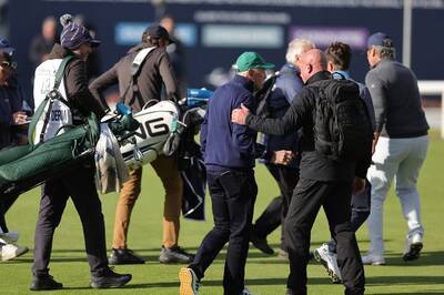 Celtic fans target Dermot Desmond with tennis ball protest as Dunhill golf event security step in