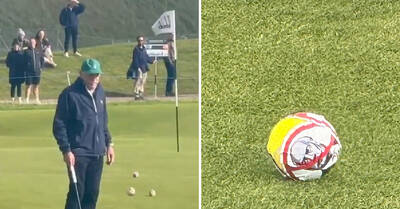 Dermot Desmond Targeted By Celtic Tennis Ball Protest At Alfred Dunhill Links Championship