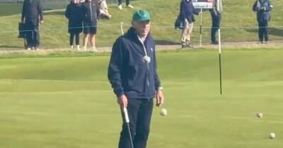 Moment Dermot Desmond targeted in Celtic protest at Dunhill Links as footage emerges