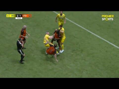 CRUNCHING TACKLE At Tennents Sixies 😂 St Johnstone vs Dundee Utd + Celtic Goals
