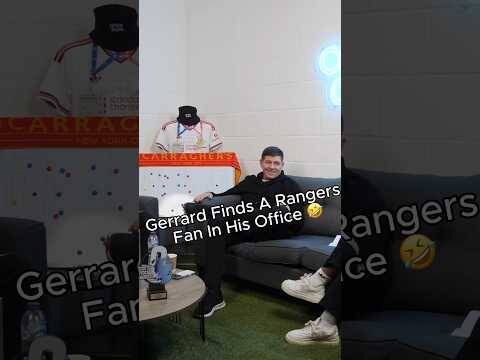 A Rangers Fan Broke Into Steven Gerrard’s Office?! 🤣