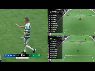 Derek Riordan HATRICK &ndash; Celtic 6-1 St Johnstone Full Game | Semi Final Tennents Sixies