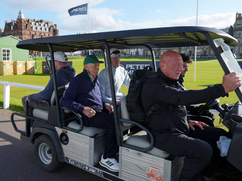 Dermot Desmond the target of tennis balls protest at St Andrews golf event