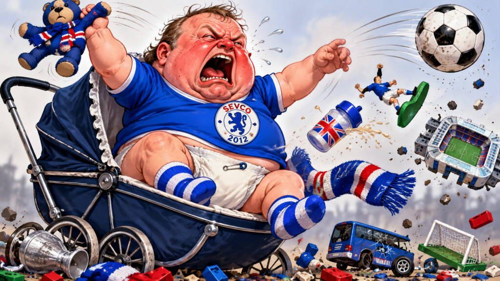 Ibrox’s Soccer Sixes fury shows what childish morons they are.