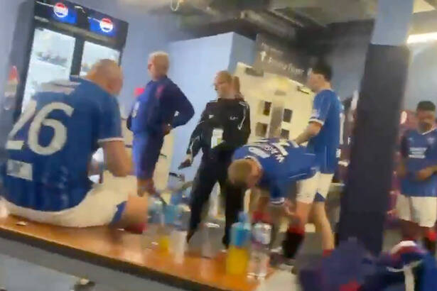 Raging Rangers players clash after Celtic win Tennent’s Sixes as astonishing dressing room footage leaked