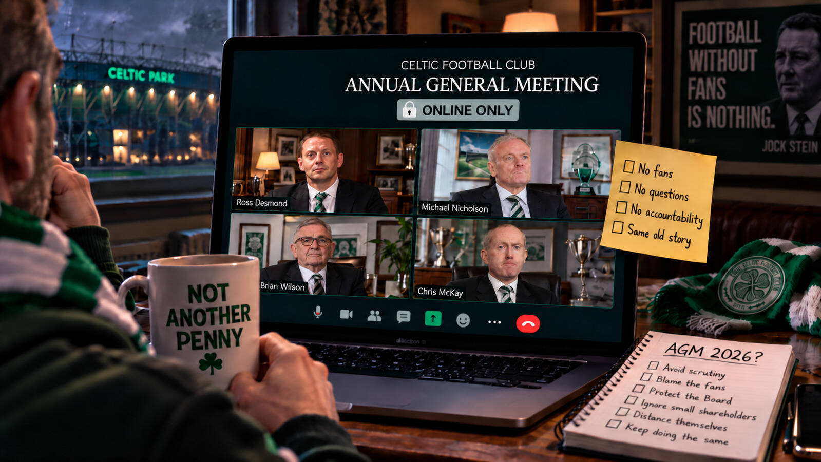 Celtic cannot hold a virtual AGM. That would be the final insult.