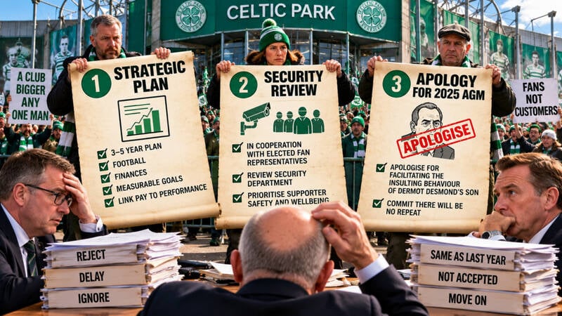 The Trust’s AGM motions are sensible. The club will look awful voting them down.