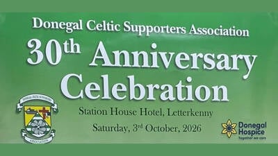 Donegal Celtic Supporters Association 30th Anniversary 1996-2026