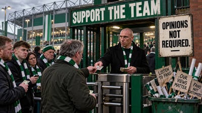 Scott Brown wants Celtic fans to pay up and shut up.
