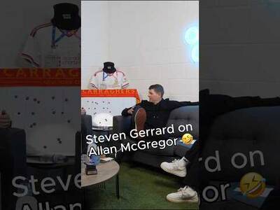 Steven Gerrard Tells The Story Behind Allan McGregor’s Red Card For Rangers 😂 Steven Gerrard Tells The Story Behind Allan McGregor’s Red Card For Rangers 😂