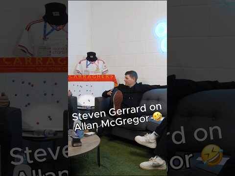 Steven Gerrard Tells The Story Behind Allan McGregor’s Red Card For Rangers 😂