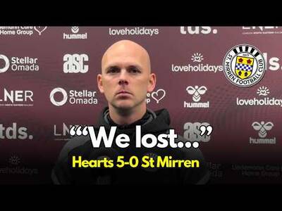 “We lost the battles today” Craig McLeish Post Match | Hearts 5-0 St Mirren