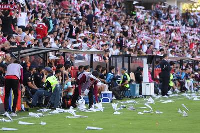 Amid Celtic protests, watch footage of Rayo Vallecano’s game being abandoned amid anger at owner