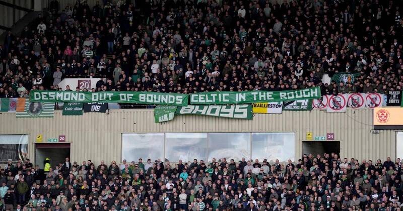 Celtic fans double down on Dermot Desmond golf protest with ‘out of bounds’ banner