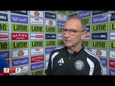 GREAT Martin O’Neill Post Match Reaction | Motherwell 0-2 Celtic
