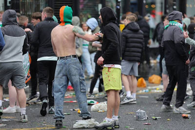 Fan slapped with football ban after involvement in Celtic title party disorder
