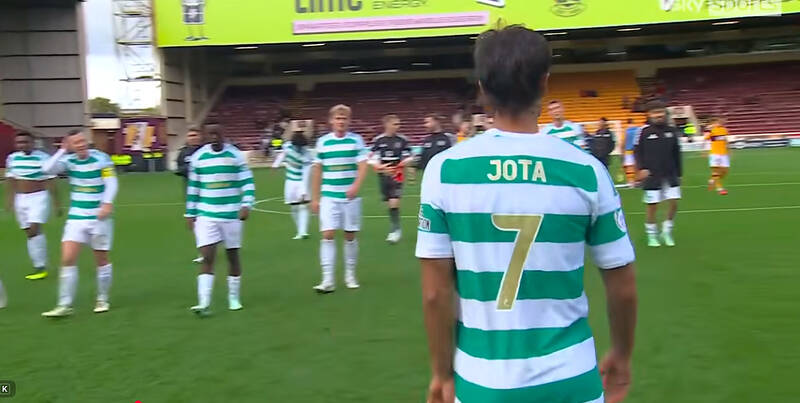 ‘He looked’: What Sky Sports didn’t show when Celtic supporters started singing Jota’s name