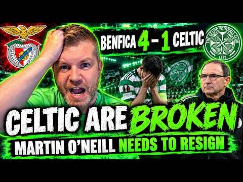 Martin O’Neill Needs to Walk! One Win in Five Games / Benfica 4-1 Celtic / Celtic Are Broken