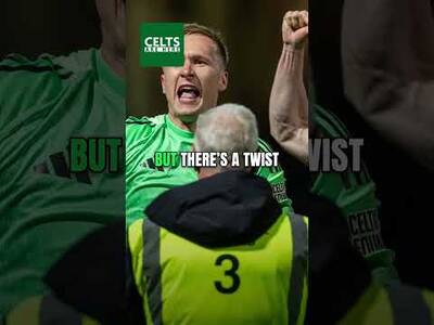 Viljami Sinisalo sends a clear Celtic message 🧤 🍀